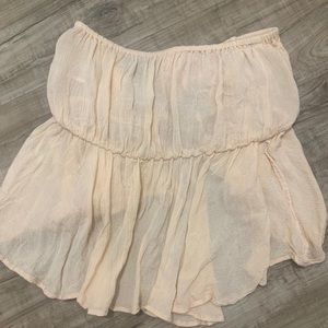 Girls no strap crop top